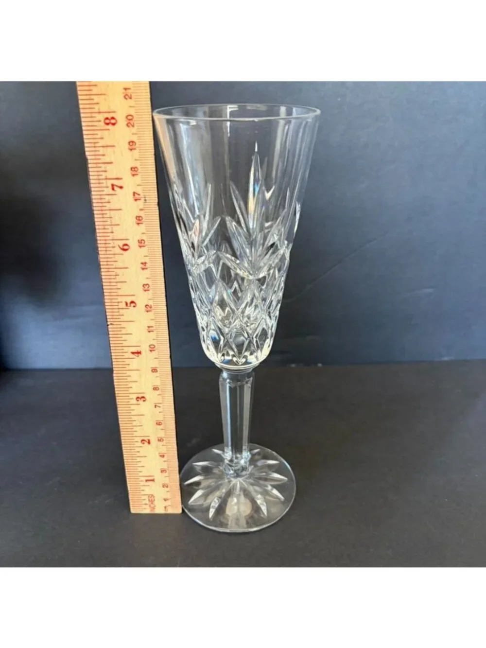 Lenox Charleston Crystal Champagne Flutes Set Of Six 8